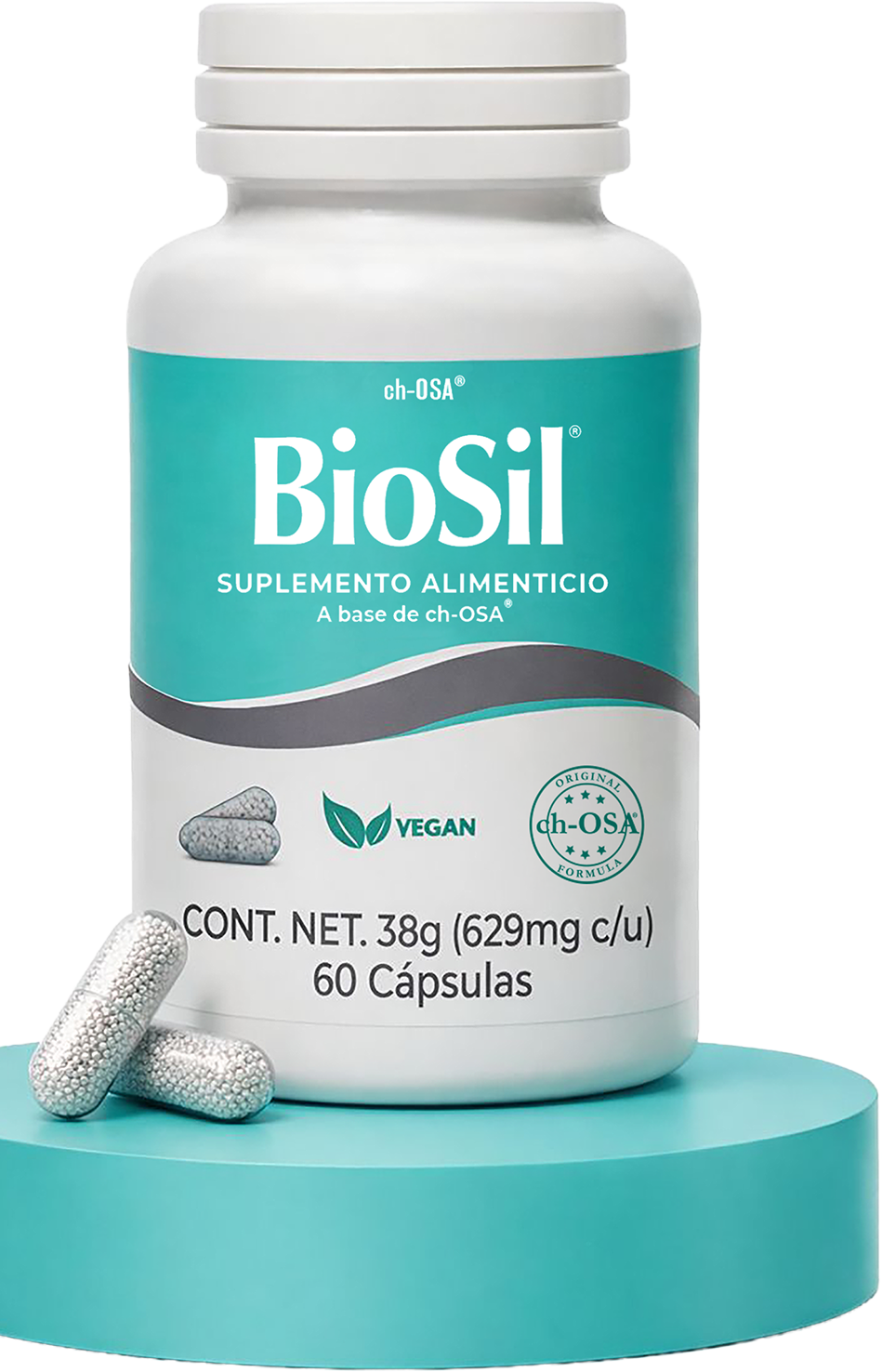 Frasco BioSil de 60 c&aacute;psulas